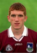 29 August 2001; Kieran Fitzgerald of Galway poses for a portrait during a Galway press night ahead of the Bank of Ireland All-Ireland Football Hurling Championship Final. Photo by Damien Eagers/Sportsfile