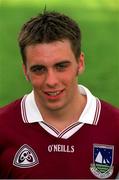 29 August 2001; Matthew Clancy of Galway poses for a portrait during a Galway press night ahead of the Bank of Ireland All-Ireland Football Hurling Championship Final. Photo by Damien Eagers/Sportsfile