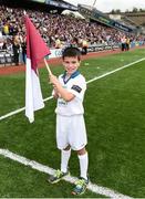 14 August 2016; Etihad Flagbearer Harry Byrnes, from Oranmore, Co Galway, at the GAA Hurling All-Ireland Senior Championship Semi-Final game between Galway and Tipperary at Croke Park, Dublin. Photo by Ray McManus/Sportsfile