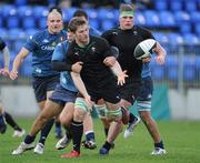 4 November 2010; Dominic Gallagher, Ireland, is tackled by Guglielmo Palazzani, Italy. U20 International Friendly, Ireland v Italy, Donnybrook Stadium, Dublin. Picture credit: Matt Browne / SPORTSFILE