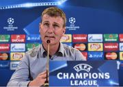 16 August 2016; Dundalk manager Stephen Kenny during a press conference at Dublin Stadium in Dublin. Photo by David Maher/Sportsfile