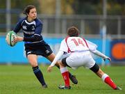 7 November 2010; Michelle Ross, Leinster, in action against Teah Maguire, Ulster. Women's Interprovincial, Leinster v Ulster, Donnybrook Stadium, Dublin. Picture credit: Stephen McCarthy / SPORTSFILE