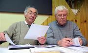 10 November 2010; Meath County Board chairman Barney Allen, left, and county secetary Cyril Creavin during a Meath County Board meeting. Teach na Teamhrach, Trim Road, Navan, Co. Meath. Photo by Sportsfile