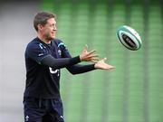 12 November 2010; Ireland's Ronan O'Gara in action during the captain's run ahead of their Autumn International game against Samoa on Saturday. Ireland Rugby Squad Captain's Run, Aviva Stadium, Lansdowne Road, Dublin. Picture credit: Stephen McCarthy / SPORTSFILE