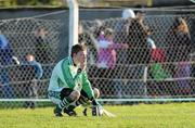 14 November 2010; Kilmallock goalkeeper Barry Hennessy shows his disappointment at the final whistle. AIB GAA Hurling Munster Club Senior Championship Semi-Final, Kilmallock v Thurles Sarsfields, Kilmallock, Co. Limerick. Picture credit: Diarmuid Greene / SPORTSFILE