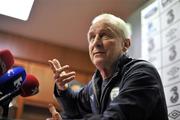 15 November 2010; Republic of Ireland manager Giovanni Trapattoni during a press conference ahead of their International Friendly against Norway on Wednesday. Republic of Ireland Press Conference, Gannon Park, Malahide, Co. Dublin. Picture credit: David Maher / SPORTSFILE