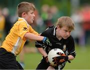 21 August 2016; Action from the Boys U10 Gaelic Football match between Listowel, Co. Kerry, and Clontibret, Co. Monaghan, at Weekend 2 of the Community Games National Festival at Athlone I.T in Athlone, Co Westmeath. Photo by Seb Daly/Sportsfile