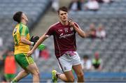 21 August 2016; Robert Finnerty of Galway celebrates scoring a goal in the 5th minute during the Electric Ireland GAA Football All-Ireland Minor Championship Semi-Final game between Donegal and Galway at Croke Park in Dublin. Photo by Ray McManus/Sportsfile