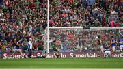 21 August 2016; Jason Doherty of Mayo scores his side's first goal during the GAA Football All-Ireland Senior Championship Semi-Final game between Tipperary and Mayo at Croke Park in Dublin. Photo by Ray McManus/Sportsfile