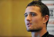 15 November 2010; Northern Ireland's Jonathan Tuffey during a press conference ahead of their International Friendly against Morocco on Wednesday. Northern Ireland Press Conference, Culloden Estate and Spa, Belfast, Co. Antrim. Picture credit: Oliver McVeigh / SPORTSFILE