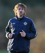 15 November 2010; Northern Ireland's Pat McCourt in action during squad training ahead of their International Friendly against Morocco on Wednesday. Northern Ireland Squad Training, Civil Service Sports Pavilion, Belfast, Co. Antrim. Picture credit: Oliver McVeigh / SPORTSFILE