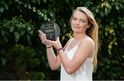 26 August 2016; Saoirse Noonan of Cork with The Croke Park Ladies Football Player of the Month award for July. The Croke Park, Jones Road, Dublin. Photo by Seb Daly/Sportsfile