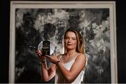 26 August 2016; Saoirse Noonan of Cork with The Croke Park Ladies Football Player of the Month award for July. The Croke Park, Jones Road, Dublin. Photo by Seb Daly/Sportsfile