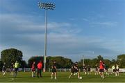 26 August 2016; Dundalk players up before the start of the SSE Airtricity League Premier Division game between Wexford Youths and Dundalk at Ferrycarrig Park in Wexford. Photo by David Maher/Sportsfile