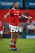 26 August 2016; Simon Zebo of Munster reacts to a decision during the Pre-Season Friendly game between Munster and Worcester Warriors at Irish Independent Park in Cork. Photo by Seb Daly/Sportsfile