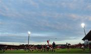 26 August 2016; A general view of a line-out during the Pre-Season Friendly game between Munster and Worcester Warriors at Irish Independent Park in Cork. Photo by Seb Daly/Sportsfile