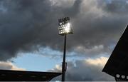 26 August 2016; General view of floodlights during the Pre-Season Friendly game between Ulster and Northampton Saints at Kingspan Stadium, in Ravenhill Park Belfast. Photo by Oliver McVeigh/Sportsfile