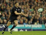 20 November 2010; Dan Carter, New Zealand. Autumn International, Ireland v New Zealand, Aviva Stadium, Lansdowne Road, Dublin. Picture credit: Matt Browne / SPORTSFILE