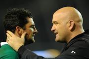 20 November 2010; Rob Kearney, Ireland, is examined by Ireland Team Doctor Dr. Eanna Falvey. Autumn International, Ireland v New Zealand, Aviva Stadium, Lansdowne Road, Dublin. Picture credit: Stephen McCarthy / SPORTSFILE