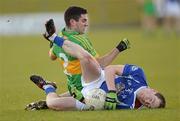 21 November 2010; Mark Battersby, Skyrne, in action against Declan Murphy, Rhode. AIB GAA Football Leinster Club Senior Championship Semi-Final, Skyrne v Rhode, Pairc Tailteann, Navan, Co. Meath. Photo by Sportsfile