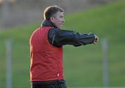 21 November 2010; Rhode manager Tom Coffey during the game. AIB GAA Football Leinster Club Senior Championship Semi-Final, Skyrne v Rhode, Pairc Tailteann, Navan, Co. Meath. Photo by Sportsfile