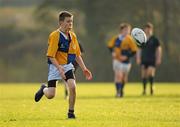 22 November 2010; Daragh Mulhall, CBS Naas, chases after a loose ball. Duff Cup Semi-Final, CBS Naas v East Glendalough, Old Wesley RFC, Kiltiernan, Co. Dublin. Picture credit: Barry Cregg / SPORTSFILE