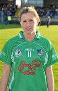 21 November 2010; St Conleth's, Laois, captain Claire O'Connell. Tesco All-Ireland Intermediate Ladies Football Club Championship Final, West Clare Gaels, Clare v St Conleth's, Laois, McDonagh Park, Nenagh, Co. Tipperary. Picture credit: Diarmuid Greene / SPORTSFILE