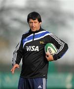 23 November 2010; Argentina's head coach Santiago Phelan during squad training ahead of their Autumn International against Ireland on Sunday. Argentina Rugby Squad Training, Wanderers RFC, Merrion Road, Dublin. Picture credit: Barry Cregg / SPORTSFILE