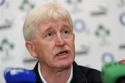 23 November 2010; Ireland team manager Paul McNaughton during a press conference ahead of their Autumn International against Argentina on Sunday. Ireland Rugby Squad Press Conference, Fitzpatrick's Castle Hotel, Killiney. Picture credit: Brian Lawless / SPORTSFILE