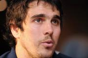 23 November 2010; Argentina's Gonzalo Tiesi during a press Conference ahead of their Autumn International against Ireland on Sunday. Argentina Rugby Squad Press Conference, Wanderers RFC, Merrion Road, Dublin. Picture credit: Barry Cregg / SPORTSFILE