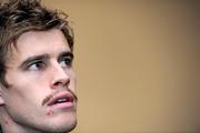 23 November 2010; Ireland's Andrew Trimble during a press conference ahead of their Autumn International against Argentina on Sunday. Ireland Rugby Squad Press Conference, Fitzpatrick's Castle Hotel, Killiney. Picture credit: Brian Lawless / SPORTSFILE