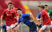30 August 2016; Ruadhan Byron of Leinster in action against Luke Fitzgerald of Munster, right, during the U18 Schools Interprovincial Series Round 1 game between Munster and Leinster at Thomond Park in Limerick. Photo by Brendan Moran/Sportsfile
