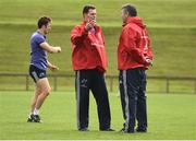 31 August 2016; Munster director of rugby Rassie Erasmus, left, and Munster head coach Anthony Foley during squad training at the University of Limerick in Limerick. Photo by Stephen McCarthy/Sportsfile
