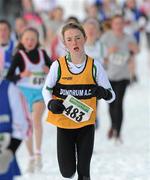 28 November 2010; Eimear Loughman, Tipperary, in action during the Girls U14 Woodie's DIY AAI Inter County Cross Country & Juvenile Even Ages. Grensha Grounds, Oakgrove College, Derry. Picture credit: Oliver McVeigh / SPORTSFILE
