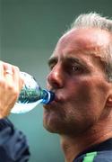 31 August 2001; Republic of Ireland manager Mick McCarthy  during a Republic of Ireland training session at Lansdowne Road in Dublin. Photo by Brendan Moran/Sportsfile