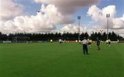 30 August 2001; A general view during a Republic of Ireland training session at John Hyland park in Baldonnell, Dublin, prior to the World Cup Qualifier against Holland. Photo by Aoife Rice/Sportsfile