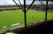 9 August 2001; A general view of the stadium prior to the UEFA Cup Qualifier First Leg match between Longford Town and Liteks Lovetch at Flancare Park in Longford. Photo by David Maher/Sportsfile