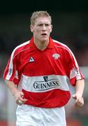 24 August 2001; Conor O'Grady of Cork City during the eircom League Premier Division match between Bray Wanderers and Cork City at the Carlisle Grounds in Bray, Wicklow. Photo by David Maher/Sportsfile