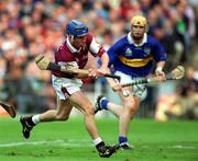 9 September 2001; Kevin Broderick of Galway during the Guinness All-Ireland Senior Hurling Championship Final match between Tipperary and Galway at Croke Park in Dublin.  Photo by Brendan Moran/Sportsfile