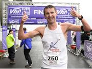 3 September 2016; Winner Matt Bidwell gives the thumbs up after finishing the Vhi A Lust for Life run series inaugural event in Galway racecourse. The run, in conjunction with the Irish Independent, saw runners, walkers and joggers of all abilities complete a unique 5km route around one of Ireland’s premier racing destinations. Funds raised go towards local athletics clubs in the area, and to the running of A Lust For Life, which is a not for profit social enterprise. The mental health organisation Aware is also a charity partner. Galway Racecourse, Ballybrit, Galway. Photo by Seb Daly/Sportsfile