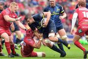 3 September 2016; Dave Foley of Munster on the attack during the Guinness PRO12 Round 1 match between Scarlets and Munster at Parc Y Scarlets in Llanelli, Wales. Photo by Huw Evans/Sportsfile