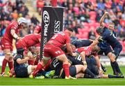 3 September 2016; James Cronin of Munster scores his sides first try during the Guinness PRO12 Round 1 match between Scarlets and Munster at Parc Y Scarlets in Llanelli, Wales. Photo by Huw Evans/Sportsfile