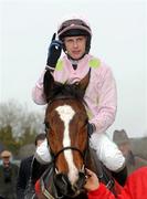 15 December 2010; Zaidipour, with Paul Townend up, salutes to the crowd as he is enters the parade ring after winning The Bar One Racing Royal Bond Novice Hurdle. Fairyhouse Racecourse, Fairyhouse, Co. Meath. Picture credit: Barry Cregg / SPORTSFILE