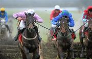 15 December 2010; Hurricane Fly, with Paul Townend up, right, races towards the finishing post, on their way to winning The Bar One Racing Hatton's Grace Hurdle from second place, Solwhit, with Davy Russell up. Fairyhouse Racecourse, Fairyhouse, Co. Meath. Picture credit: Matt Browne / SPORTSFILE