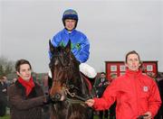 15 December 2010; Hurricane Fly, with Paul Townend up, is led into the parade ring after winning The Bar One Racing Hatton's Grace Hurdle. Fairyhouse Racecourse, Fairyhouse, Co. Meath. Picture credit: Barry Cregg / SPORTSFILE