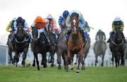 15 December 2010; Asigh Pearl, with Paul Carberry up, on their way to winning The Bar One Racing Handicap Hurdle. Fairyhouse Racecourse, Fairyhouse, Co. Meath. Picture credit: Matt Browne / SPORTSFILE