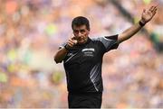 4 September 2016; Referee Brian Gavin during the GAA Hurling All-Ireland Senior Championship Final match between Kilkenny and Tipperary at Croke Park in Dublin. Photo by Brendan Moran/Sportsfile