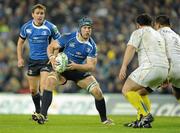 18 December 2010; Sean O'Brien, Leinster, supported by team-mate Eoin Reddan, in action against ASM Clermont Auvergne. Heineken Cup, Pool 2, Round 4, Leinster v ASM Clermont Auvergne, Aviva Stadium, Lansdowne Road, Dublin. Picture credit: Brendan Moran / SPORTSFILE