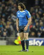 18 December 2010; Clint Newland, Leinster. Heineken Cup, Pool 2, Round 4, Leinster v ASM Clermont Auvergne, Aviva Stadium, Lansdowne Road, Dublin. Picture credit: Brendan Moran / SPORTSFILE