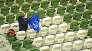 18 December 2010; A Leinster supporter prepares to take his seat before the game. Heineken Cup, Pool 2, Round 4, Leinster v ASM Clermont Auvergne, Aviva Stadium, Lansdowne Road, Dublin. Picture credit: Brendan Moran / SPORTSFILE